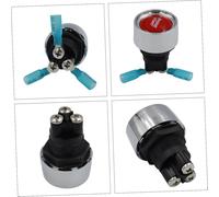 Hohopeti Car Engine Start Ignition Button with LED Light Momentary Push Button Switch for Vehicles Automatic Reset Includes Pre-wired Heat Shrink Tubes Professional Automotive Replacement