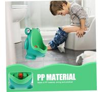 Hohopeti Cartoon Frog Shape Potty Urinal for Boys PP Material Portable Toilet Training Aid for Independent Pee Habits Cute Bathroom Decoration Easy to Use and Clean