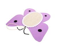 Hohopeti Cat Grinding Pad Butterfly Shaped Cat Scratcher Mat Jute Material Fun Design to Satisfy Scratching Instinct and Protect Furniture