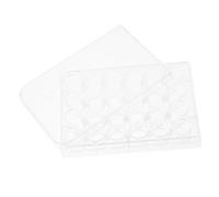 Hohopeti Cell Culture Tray with Lid for Lab Experiments Tissue Culture Plate for Scientific Research Stable and Reliable Reaction Plate for Accurate Biological Testing