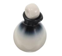 Hohopeti Ceramic Essential Oil Pot Set 6pcs Blue Gradient Porcelain Oil Dispenser Bottles for Beauty Salon Aromatherapy and Fragrance Diffuser for Spa Use