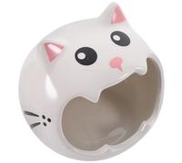 Hohopeti Ceramic Hamster Hideout with Wear-Resistant Design Summer Cooling Nest Pet Shelter for Small Animals
