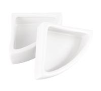 Hohopeti Ceramic Reptile Feeding Bowl Set 2 Pcs Tortoise Food Dishes Pet Water Bowls Small Animal Feeder Lizard Dishes