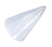 Hohopeti Ceramic Ring Holder Cone Shape Jewelry Organizer Grey Ring Stand for Home Storage Display Accessory Organizer