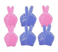 Hohopeti Cheerleading 12pack Foam Fingers Sports Game Party Favors Easy to Wear Vibrant