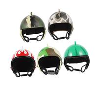 Hohopeti Chicken Toy Helmet Set 5pcs Head Protection, Funny Mixed Color Pet Bird Helmets for Poultry and Small Animals in Habitat Décor
