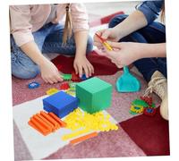 Hohopeti Colorful EVA Math Cubes for Primary School Math Learning Safe Sturdy Counting Blocks for Addition Subtraction Multiplication Division Practice Enhances Logical Thinking and