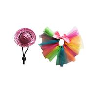 Hohopeti Colorful Lizard Costume for Pets Lightweight Skirt and Hat Kit Festival Pet Dress Prop for Photo Parties Safe Material Chic Design to Highlight Your Reptile S Unique Style