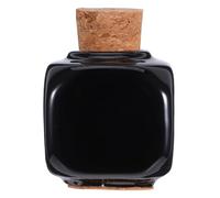 Hohopeti Compact Ceramic Manicure Liquid Bottle with Wooden Cork Lid for Nail Art and Nail Medicine Storage Easy to Carry and Reuse