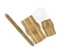 Hohopeti Copper Antislip Ferrule Cane Joint Set for Elderly Walking Sticks Copper Hardware Kit with Secure Grip Anti-Slip Protection Insert Stick Accessories for Seniors Cane Assembly