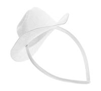 Hohopeti Cowboy Hat Headband for Western Theme Party Festivals Dance Costume Accessories Hair Accessories Mini Cowgirl Hat Headwear for Women