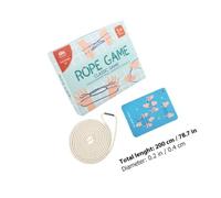 Hohopeti Creative Educational String for Braided Finger Game for Dexterity Teamwork Imagination Early Learning Plaything for Family School Travel Fun