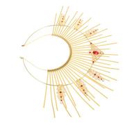 Hohopeti Creative Gothic Yellow Goddess Headband Lightweight Female Hair Hoop Party Headdress for Engagements Beauty Pageants and Festivals