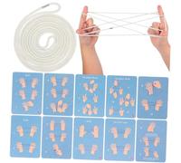 Hohopeti Creative Rope String Finger Game for Educational Hand Game for Brain Development Sensory Coordination and Intellectual Growth Family Fun Early Learning Activity