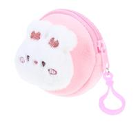 Hohopeti Cute Bunny Coin Purse Plush Wallet for Kids and Students, Portable Mini Coin Pouch with Soft Polyester Material, Organizing Small Accessories in Adorable Cartoon Style