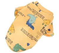 Hohopeti Cute Cartoon Print Dog Coat Thickened Warm Pet Clothing for Dogs and Cats Cozy Insulated Outfit for Happy Adventures