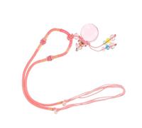 Hohopeti Decorative Essential Oil Pendant Necklace Braided Rope, Glass Aroma Diffuser for Yoga and Relaxation, Suitable for Women
