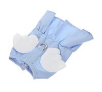 Hohopeti Delicate Angel Design Pet Dress for Cats and Dogs Vest Wings and Leash Clip Comfortable and Breathable Material for Parties and Special Occasions