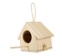 Hohopeti Delicate Wooden Bird Nest Garden Ornament Small Random Color for Home Decoration Bar Adornment DIY Micro-landscape Party and Office Living Decor Random Color