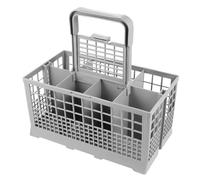 Hohopeti Dishwasher Cutlery Basket Universal Drain Basket with Lid Kitchen Utensils Storage Box Replacement for Household Dishwashers