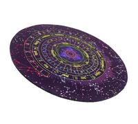 Hohopeti Divination Table Protector Mat Non-slip Decorative Ritual Cloth with Mystical Pattern for Tarot and Game Play Rubber Altar Cover for Spiritual and Astrology Use