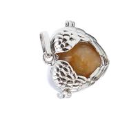 Hohopeti DIY Hanging Box Pendant Craft Supply for Handmade Jewelry Making Angel Wing Crystal Ball Charm Accessory Random Color for Creative DIY Projects Random Color