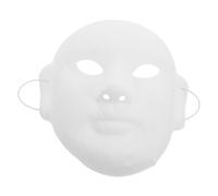 Hohopeti DIY Peking Opera Face Mask with Embossed Details for Creative Painting and Theater Props Lightweight Durable Sichuan Opera Costume Accessory for School Cultural Learning and Family