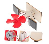 Hohopeti DIY Solar Power Fan Model Kit for Educational Physics Science Wooden Solar Fan Assembly to Enhance Hands Skills and Teach Photovoltaic Energy Principles