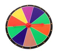 Hohopeti DIY Tabletop Prize Wheel Game Wheel Fortune for Party Raffles Family Gatherings Lightweight Rotatable Carnival Game Prop