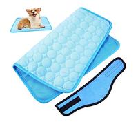 Hohopeti Dog Cooling Scarf Pad Instant Cooling Bandana for Dogs Summer Pet Ice Silk Mat
