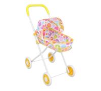 Hohopeti Doll Stroller Doll Pram for Realistic Design with Spacious Storage Soft Handle for Comfortable Play Accessory for Boys