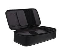 Hohopeti Double Layer Pencil Case Large Capacity Zipper Pen Bag Lightweight Organizer for Students Teachers Portable Stationery Storage with Spacious Compartments