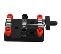 Hohopeti Double Pole Double Throw Switch Electronic Experiment Physics Teaching Equipment User-friendly Design Versatile Uses Black Plastic Iron for Electronic Design