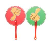 Hohopeti Down Voting Paddles Classroom Interaction Signs for True False Responses for Teacher Student Engagement and Group Competitions Versatile Event