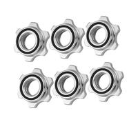 Hohopeti Dumbbell Barbell Spinionck Dumbbell Locking Nut Self-Locking Universal Barbell Nut Nut for Fitness Equipment Barbell Lock Collar Dumbbell Self-Locking Nut 6pcs Set