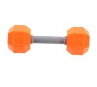 Hohopeti Dumbbell Soft Silicone Rattles Handheld Weights for Orange Mini Dumbbell Rattle Encouraging Exercise and Strength Development for Boy Girl and Young