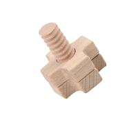 Hohopeti Early Learning Wooden Geometrical Shapes with Tightening Screws for Montessori Fine Motor Skills Building Blocks for Boys