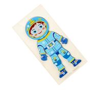 Hohopeti Educational Astronaut Wooden Puzzle for Years Interactive Human Theme Learning Game for Encouraging Imagination and Independent Thinking