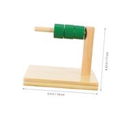 Hohopeti Educational Column Rings for Early Cognition Development Smooth Rounded Edges Montessori Intelligence Plaything for Boy and Girl Learning and Hand Muscle Exercise