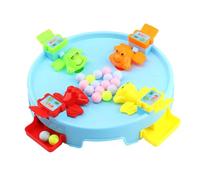 Hohopeti Educational Gluttonous Frogs Board Game for Interactive Plaything with Plastic Multi-person Tabletop Fun for Family and Friends Random Color