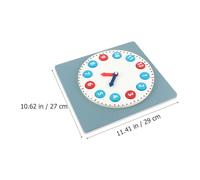 Hohopeti Educational Wooden Clock for Teaching Montessori Learning for Safe Material Develops Numbers Color Recognition