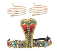 Hohopeti Egyptian Snake Upper Arm Band Cuff and Decorative Headband Halloween Costume Accessories for Festival Parties and Stage Performances