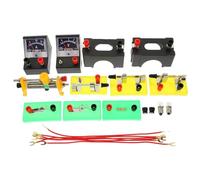Hohopeti Electrical Experiment Box Physics Teaching Aids Science Equipment for Electricity Learning Experiment Kit Random Color