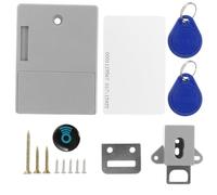 Hohopeti Electronic Sensor Cabinet Lock with RFID Unlocking, Abs Material Hidden DIY Lock for Cabinet Door and Locker, No Battery Required, for Home or Office Security