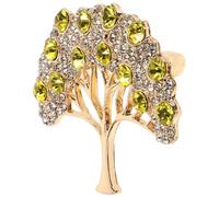 Hohopeti Elegant Money Tree Brooch for Women Tree Lapel Pin Vintage Decorative Brooches for Sweaters Shirts Hats and Accessories