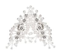 Hohopeti Elegant White Pearl Flower Shoe Clips for Bridal Shoes and Purses Decorative and Reusable for Graduation Festival and Prom Events