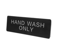 Hohopeti Employee Hand Washing Sign Aluminum Hand Wash Only Reminder for Kitchens Factories Workplaces Restroom Signs for Business Easy Install Workplace Hygiene Compliance