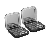 Hohopeti Empty Makeup Palettes 2Pcs Magnetic Containers Lightweight Compact Cases for Cosmetic Sample Storage