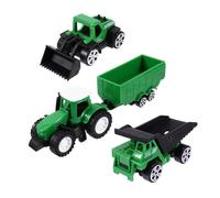 Hohopeti Engineering Car Set for Mini Construction Trucks Plastic Model Smooth Touch Safe Vehicle Plaything Bright Design for Boys and Holiday Random Color
