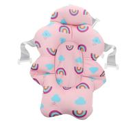 Hohopeti Ergonomic Bath Seat Support Cushion Shower Mat for Bathroom Fit Tub Sling Comfortable Non Slip Bathing Accessory Pink